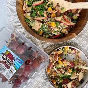 Columbine Vineyards Hoiday Grapes Quinoa Salad