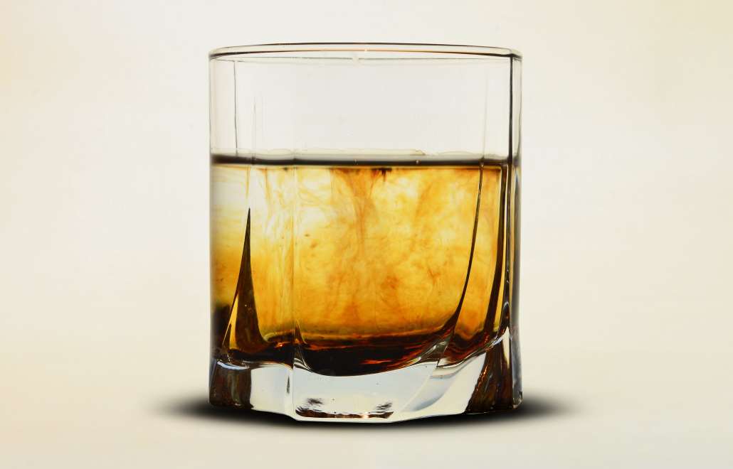 A glass of whiskey on world whiskey day 