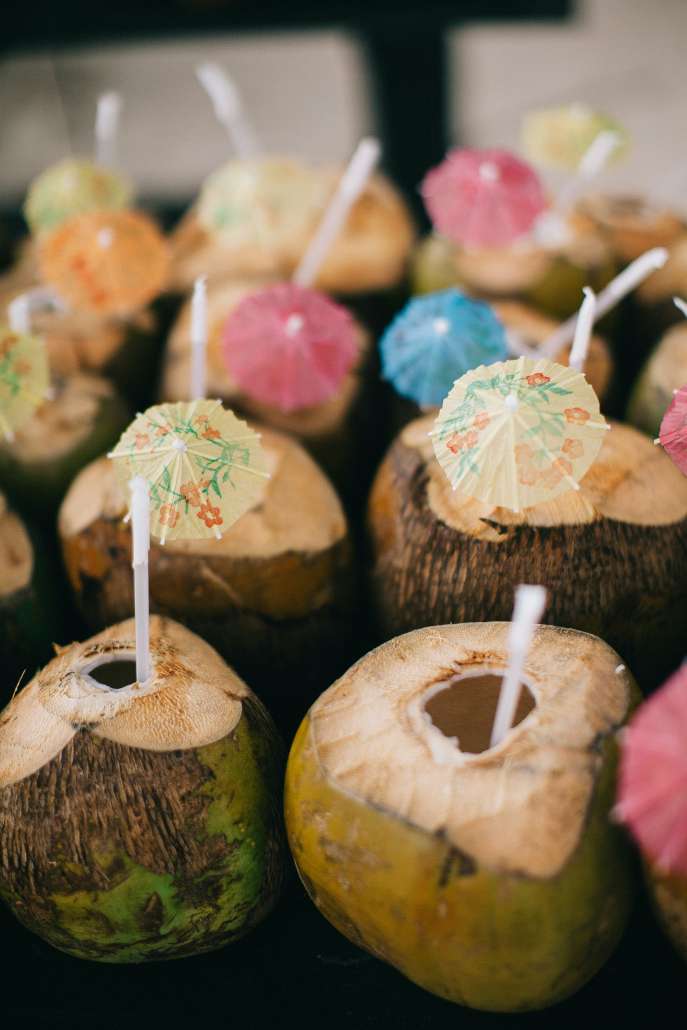 Fresh coconuts on national coconut day
