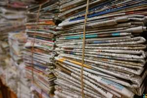 Bundles Upon Bundles of Newspapers
